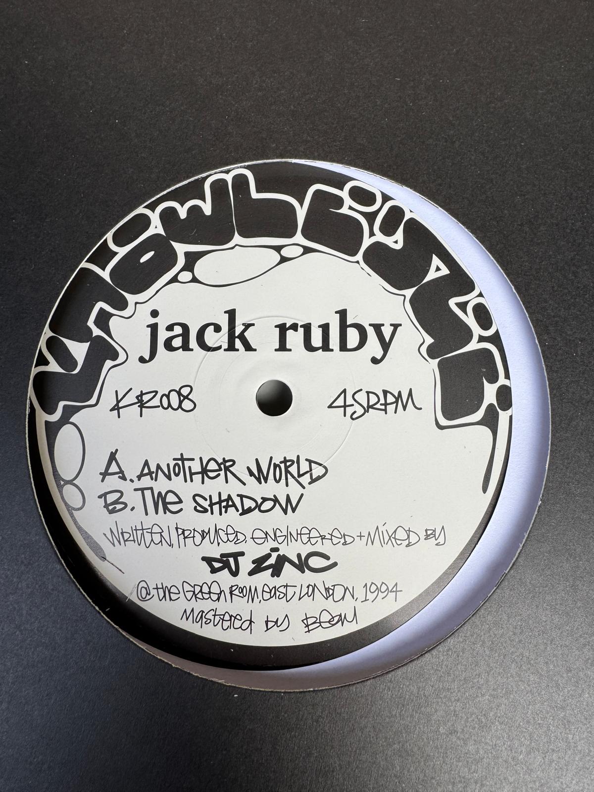 Jack Ruby (AKA DJ Zinc) Another World/The Shadow (KR008)