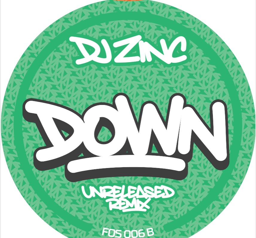 DJ Zinc - Down/Come On Man 12" vinyl - previously unreleased (FOS006)